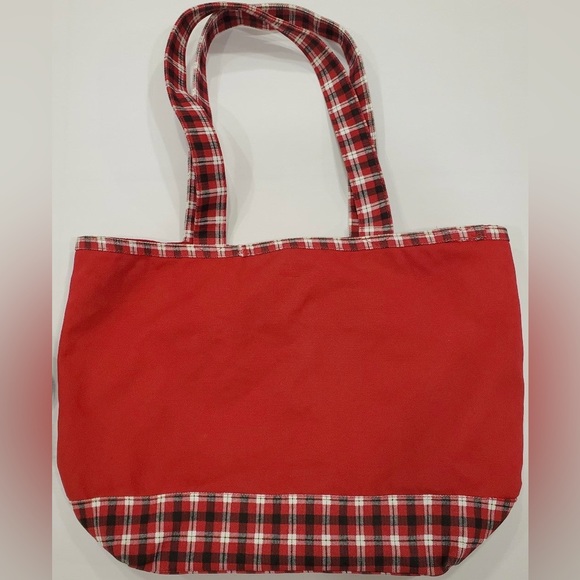 Disney Parks Disneyland “Merry & Bright” Mickey Mouse Large Tote Bag, EUC. - Picture 2 of 3